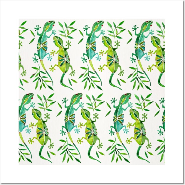 gecko green Wall Art by CatCoq